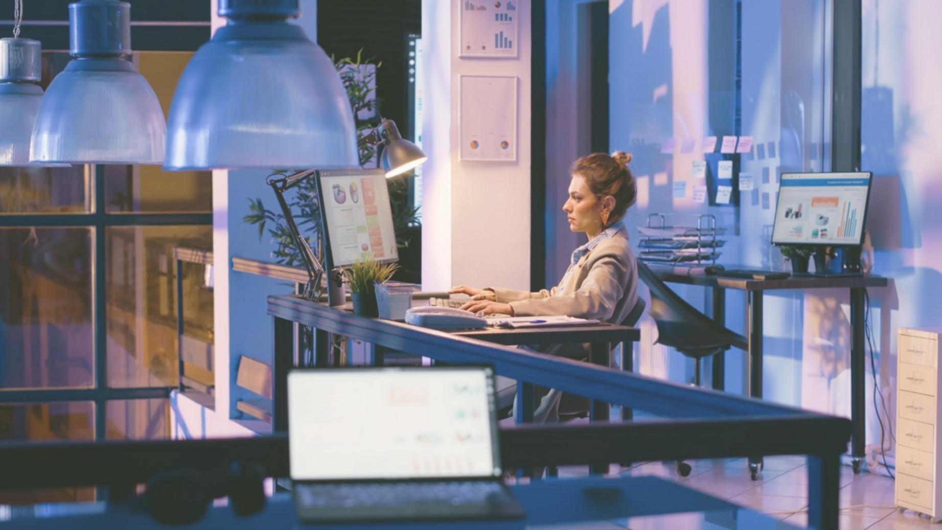 Custom desktop software interface showing automated workflow management