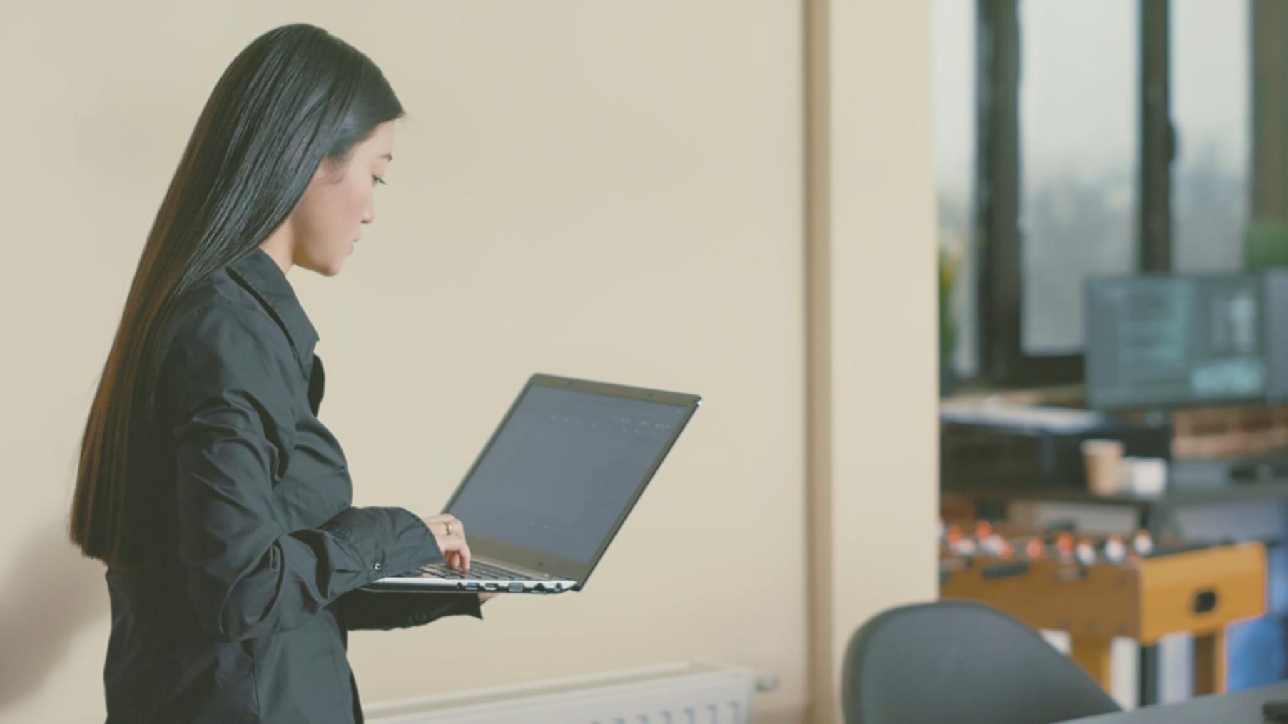 Analytics dashboard displaying business metrics and data visualizations